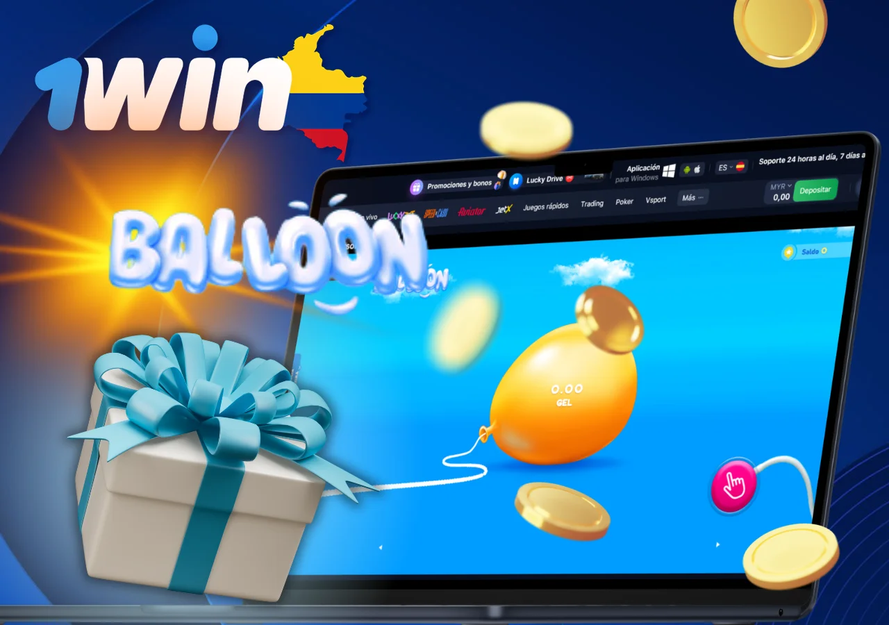 1Win Balloon ofrece un juego rápido y sencillo y un bono de bienvenida del 500 %.